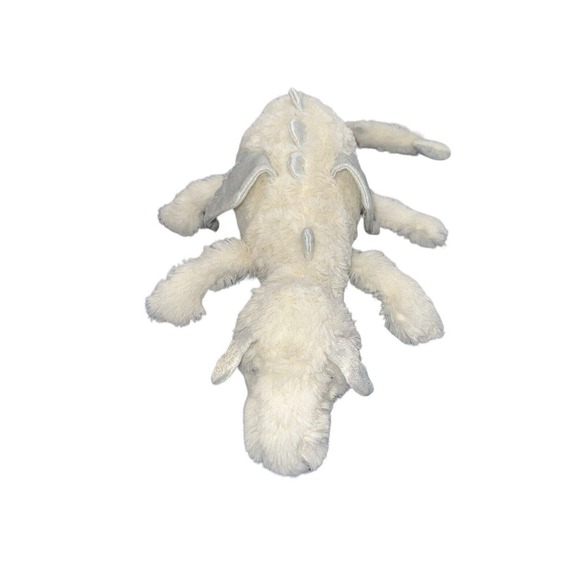 2001 The Bear Factory CLOUD The Dragon16”PlushBlue Eyes Sparkling Silver Wings - Picture 2 of 13